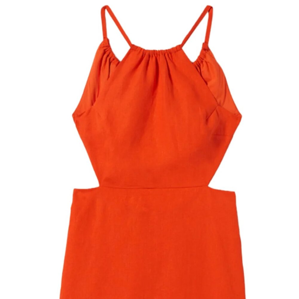 Boden Orange Cutout Mini Dress